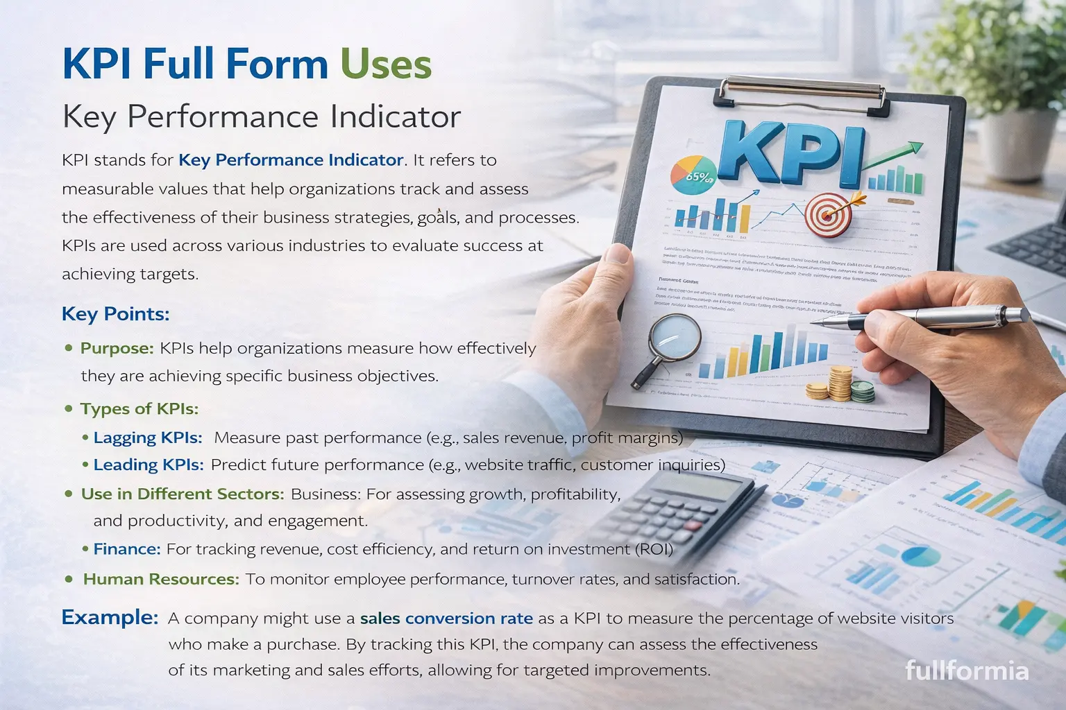 KPI Full Form & Uses – Key Performance Indicators Explained