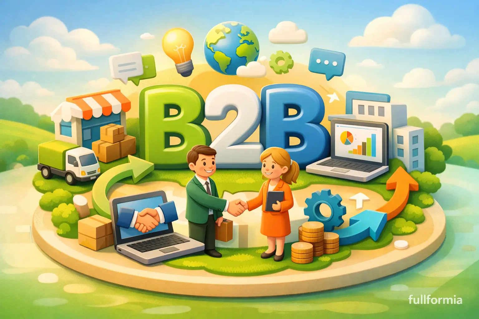 B2B Full Form & Its Uses – Meaning Explained