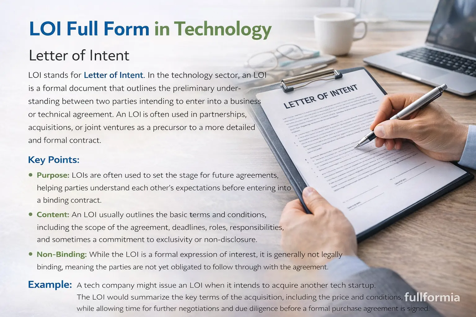 LOI Full Form in Technology – Meaning & Importance
